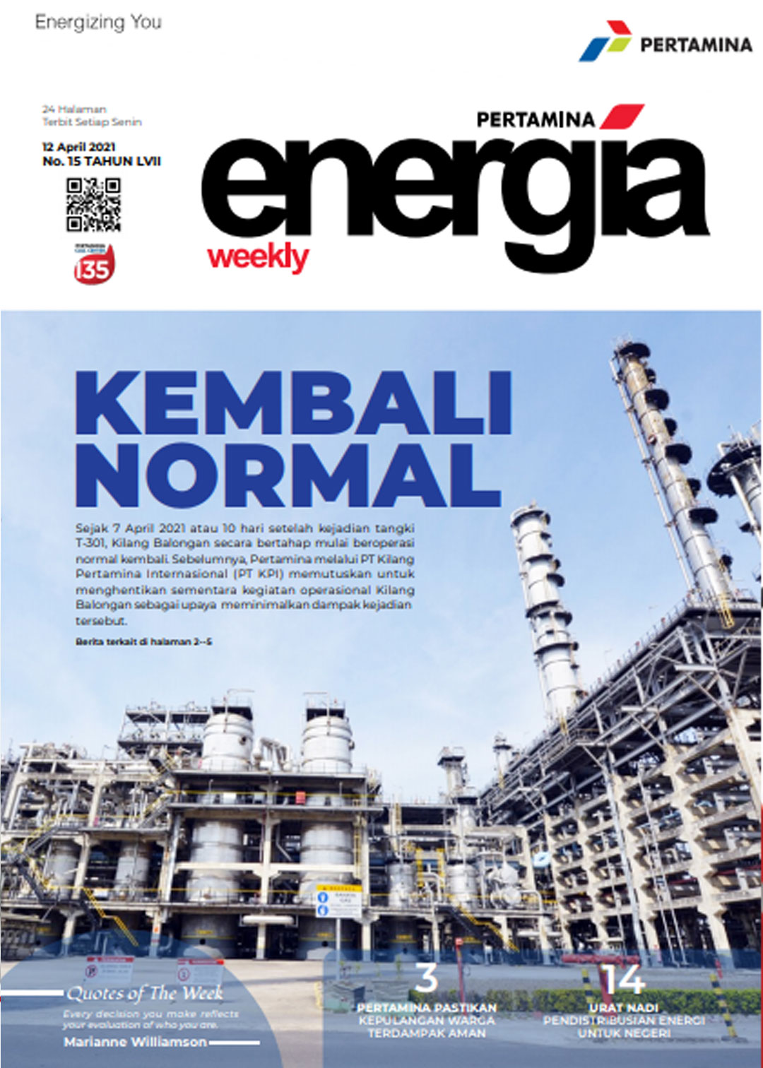 Energia Weekly 2nd Week of April 2021
