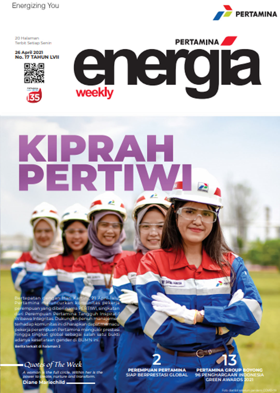 Energia Weekly 4th Week of April 2021