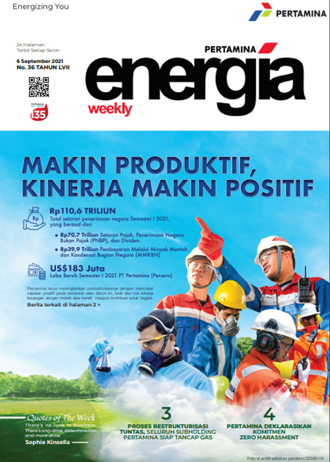 Energia Weekly 1st Week of September 2021