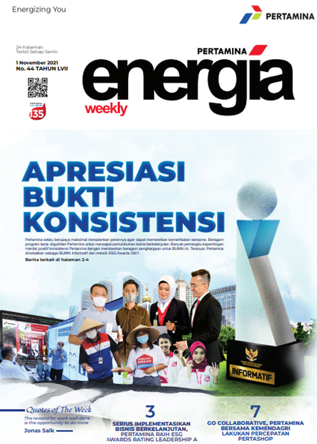Energia Weekly 1st Week of November 2021