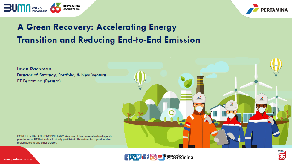 A Green Recovery: Accelerating Energy Transition and Reducing End-to-End Emission