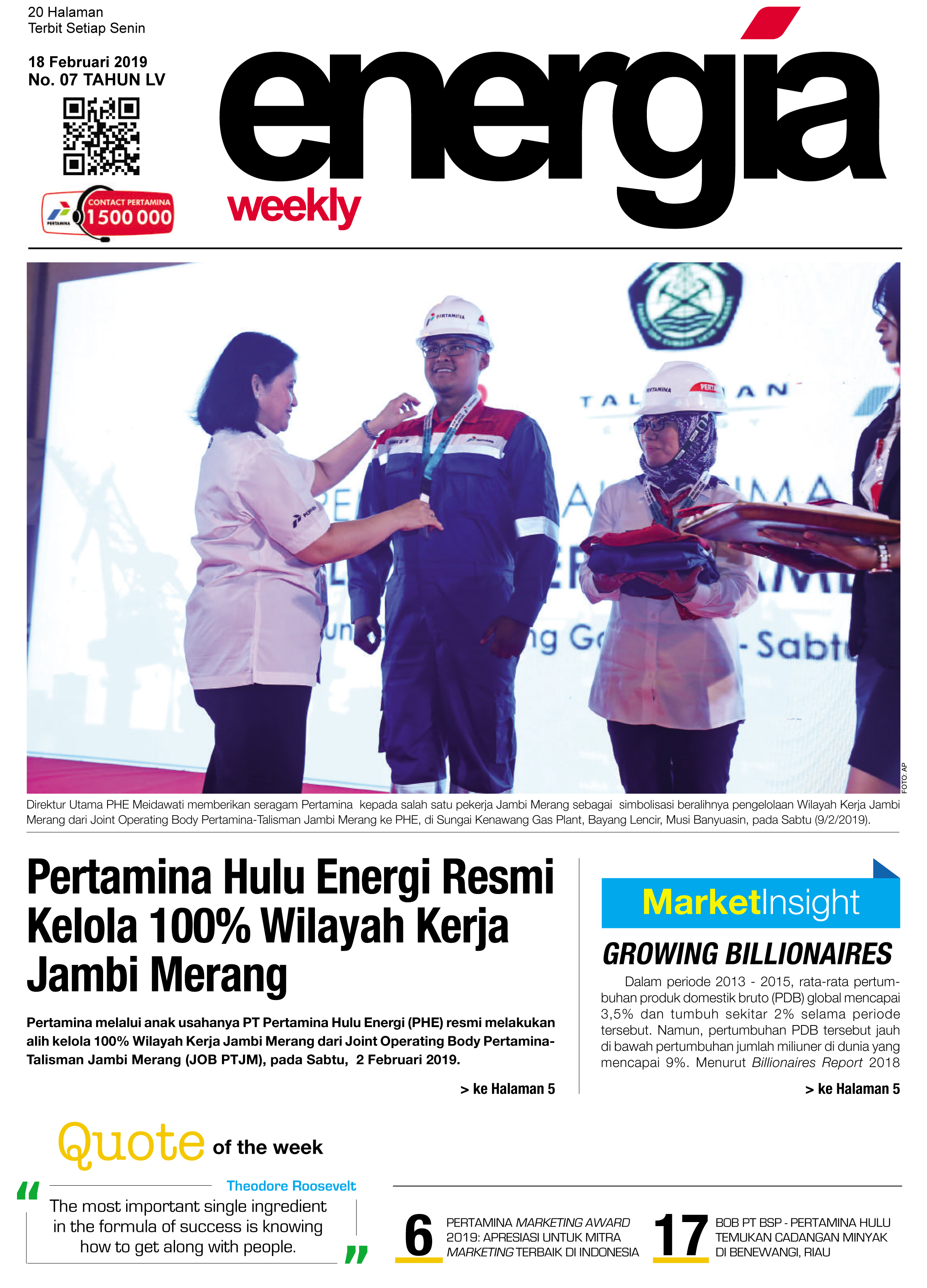 Energia Weekly 4th Week Of February 2019